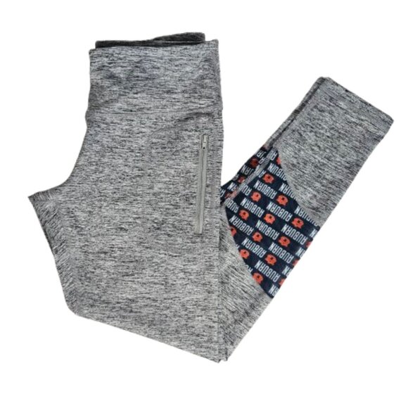 Zoozatz Auburn University Gray Vitilaze Leggings Women's Size Large - Picture 1 of 10